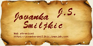 Jovanka Smiljkić vizit kartica
